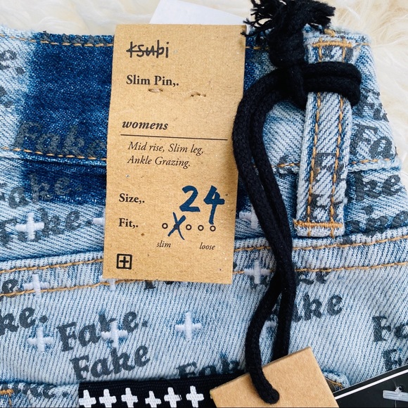 NWT KSUBI X  BARNEY Slim Pin Fake Chillz Denim - Picture 5 of 8